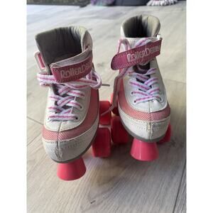 Roller Derry Girls Pink And White Junior Size 12 Rollerskates